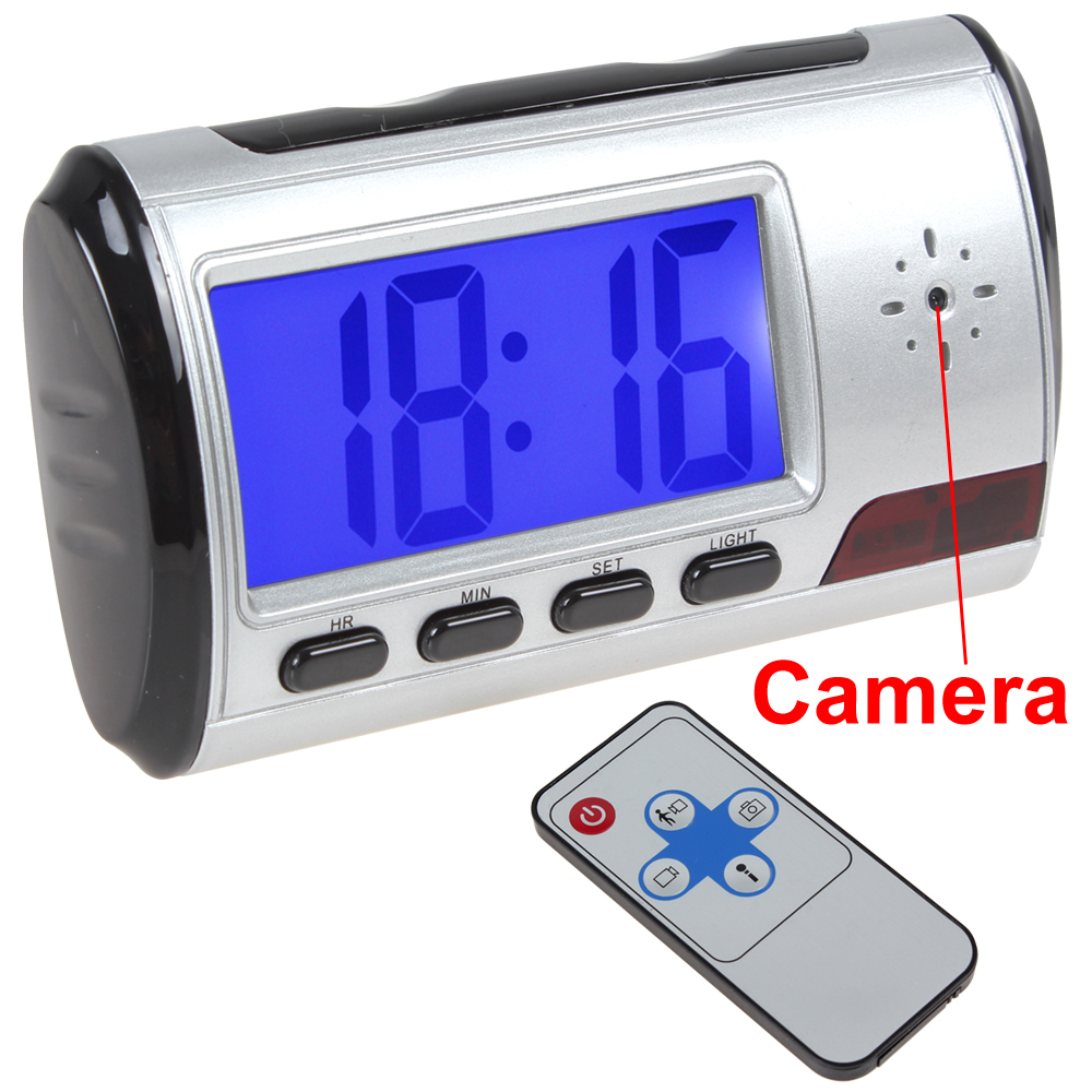 spy camera alarm clocks