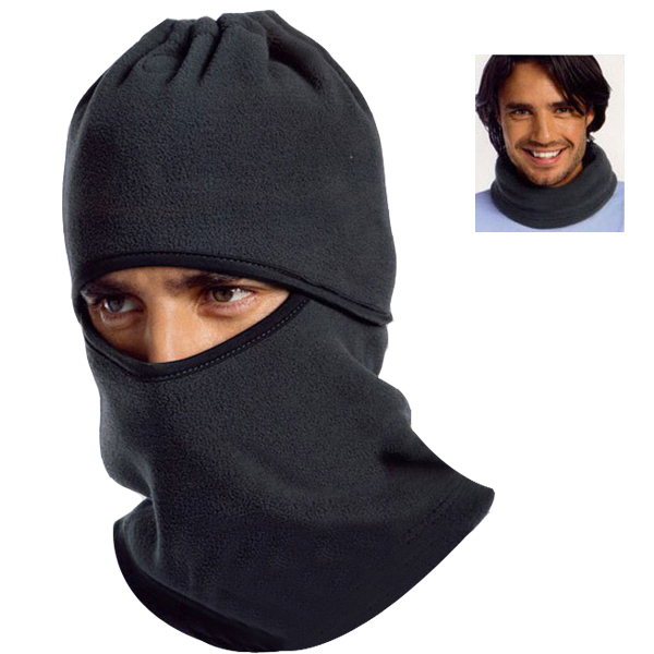 Black Fleece Mask Neck and Hood All In One - Private Spy Store